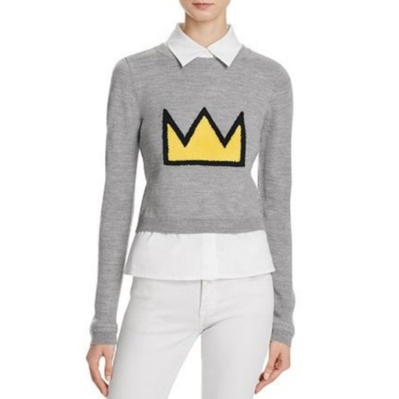 Alice + Olivia Sweaters - Alice + Olivia Basquiat Crown Sweater